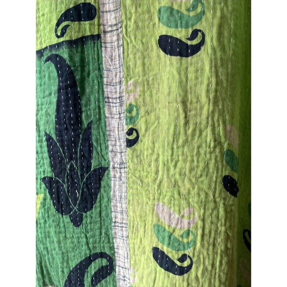 Handmade Quilt Colorful Blanket Wall Hanging 50x76” Hand Stitched - Picture 9 of 12